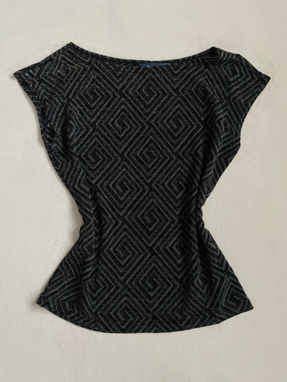 Vintage Garage Geometric Sparkle Women's Top